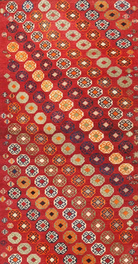 Machine Washable Contemporary Red Rug, wshcon3016