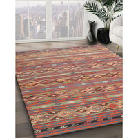 Contemporary Camel Brown Oriental Rug, con3019