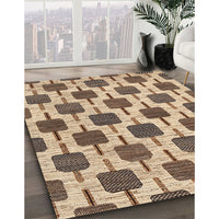 Contemporary Brown Modern Rug, con301