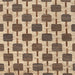 Square Contemporary Brown Modern Rug, con301