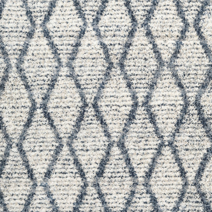 Contemporary Silver Gray Trellis Rug, con3020