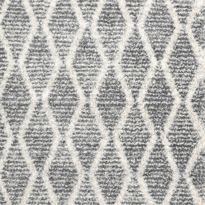 Contemporary Dark White Beige Abstract Machine Washable Rug, wshcon3022