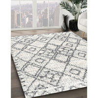 Contemporary Dark Gray Modern Rug, con3025