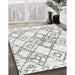 Contemporary Dark Gray Modern Rug in Family Room, con3025