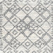 Square Contemporary Dark Gray Modern Rug, con3025