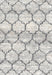 Contemporary Dark Gray Trellis Rug, con3027