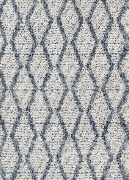 Contemporary Light Gray Trellis Rug, con3028