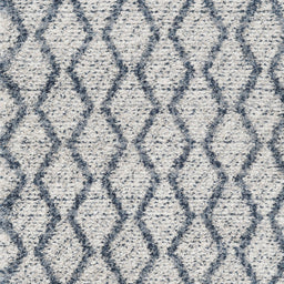 Square Contemporary Light Gray Trellis Rug, con3028