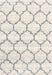 Contemporary Antique White Beige Trellis Rug, con3029