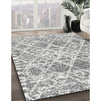 Contemporary Gray Trellis Rug, con3030