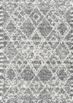 Contemporary Gray Trellis Rug, con3030
