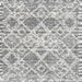 Square Contemporary Gray Trellis Rug, con3030