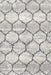 Contemporary Dark White Beige Trellis Rug, con3032