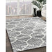 Contemporary Light Gray Abstract Machine Washable Rug in a Family Room, wshcon3035