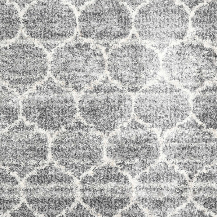 Contemporary Light Gray Abstract Machine Washable Rug, wshcon3035