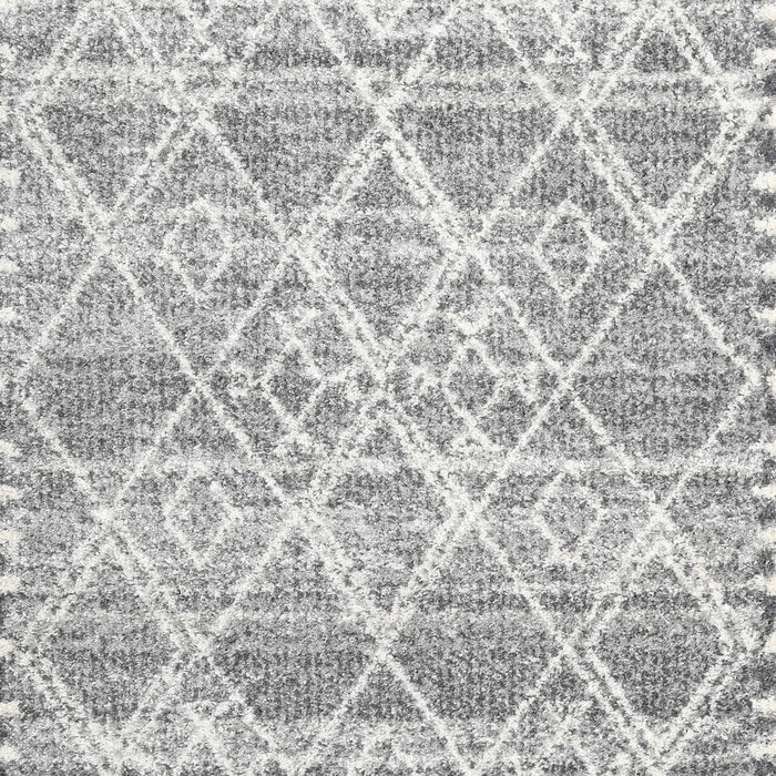 Contemporary Light Gray Abstract Machine Washable Rug, wshcon3037