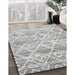 Contemporary Light Gray Abstract Machine Washable Rug in a Family Room, wshcon3037