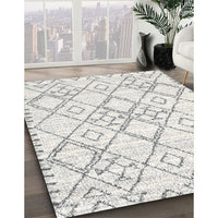 Contemporary Off White Beige Solid Rug, con3038