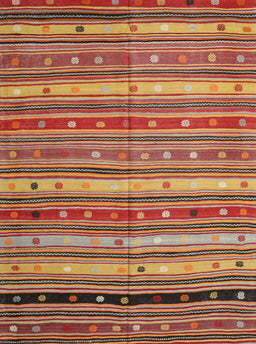 Contemporary Sand Brown Southwestern Rug, con3041