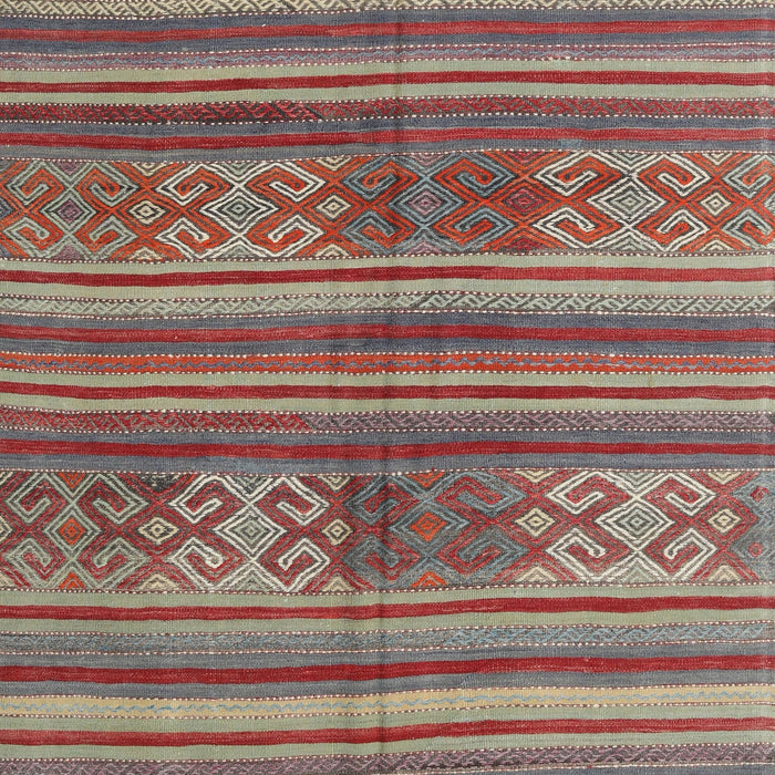 Contemporary Fire Brick Red Southwestern Rug, con3043