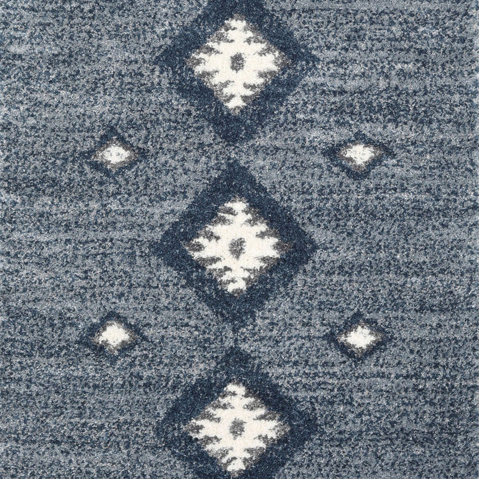 Machine Washable Contemporary Columbia Blue Rug, wshcon3044
