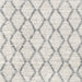 Square Contemporary Dark Gray Trellis Rug, con3045