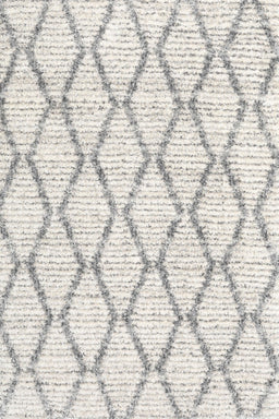 Contemporary Dark Gray Trellis Rug, con3045