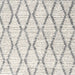 Square Contemporary Dark Gray Trellis Rug, con3047