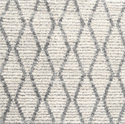Contemporary Dark Gray Trellis Rug, con3047