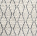 Contemporary Dark Gray Trellis Rug, con3047