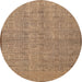 Square Machine Washable Contemporary Mahogany Brown Rug, wshcon304