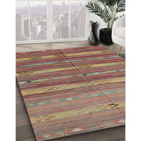 Contemporary Fire Brick Red Southwestern Rug, con3052