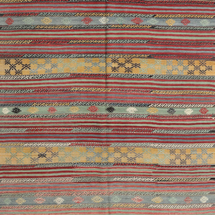 Contemporary Fire Brick Red Southwestern Rug, con3052