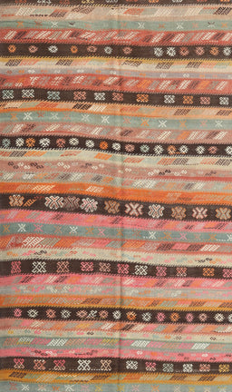 Contemporary Chestnut Red Southwestern Rug, con3053