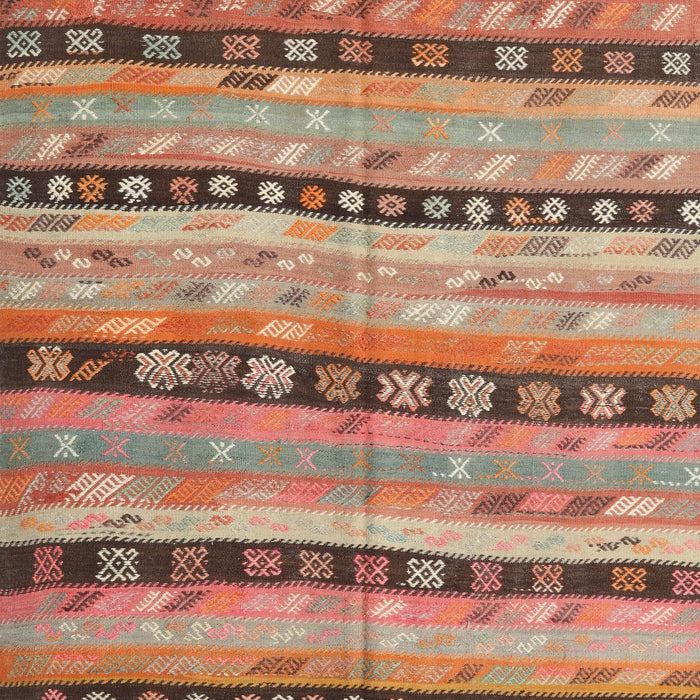 Contemporary Chestnut Red Southwestern Rug, con3053