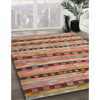 Contemporary Chestnut Red Southwestern Rug, con3053