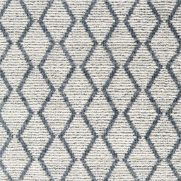 Square Contemporary Silver Gray Trellis Rug, con3055