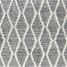 Square Contemporary Dark White Beige Trellis Rug, con3056