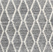 Contemporary Dark White Beige Trellis Rug, con3056