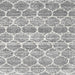 Square Contemporary Gray Trellis Rug, con3057