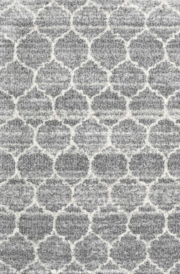 Contemporary Gray Trellis Rug, con3057