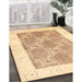 Machine Washable Contemporary Sand Brown Rug in a Family Room, wshcon305