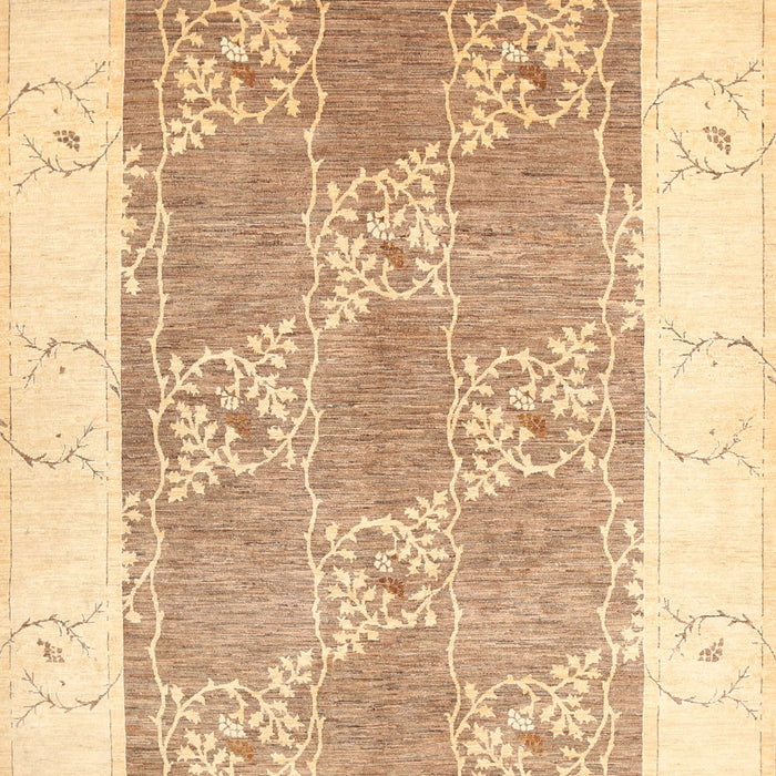 Machine Washable Contemporary Sand Brown Rug, wshcon305