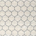 Square Contemporary Antique White Beige Trellis Rug, con3060