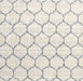 Contemporary Antique White Beige Trellis Rug, con3060