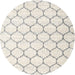 Square Contemporary Pale Silver Gray Abstract Machine Washable Rug, wshcon3061