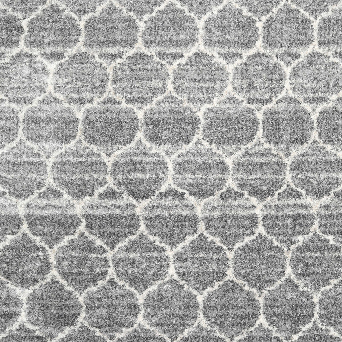 Contemporary Gray Abstract Machine Washable Rug, wshcon3062