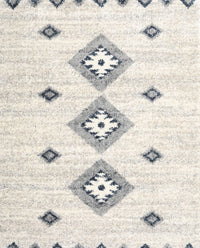 Contemporary Antique White Beige Abstract Machine Washable Rug, wshcon3063