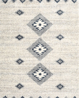Contemporary Antique White Beige Abstract Machine Washable Rug, wshcon3063