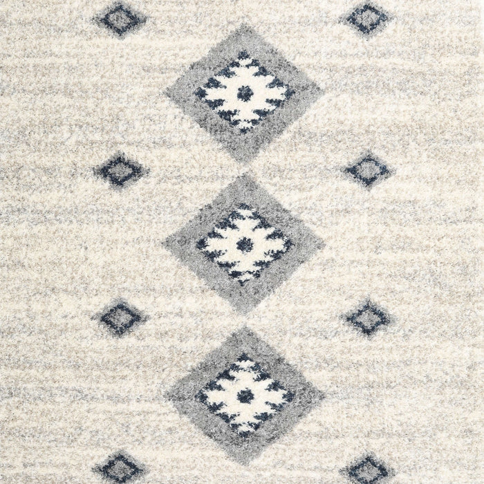 Contemporary Antique White Beige Abstract Machine Washable Rug, wshcon3063